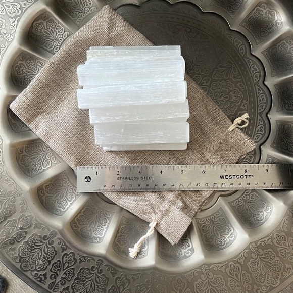 Three (3) Selenite Sticks - Picture 2 of 6